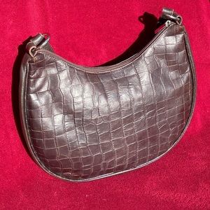 Maurizio Taiuti Brown Italian Leather Hobo Bag